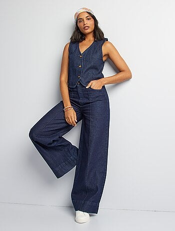 Gilet de costume en jean