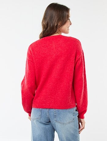 Gilet doux en laine et mohair