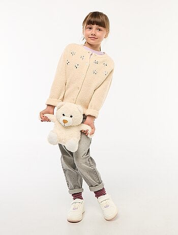 Gilet en maille avec détails perlés