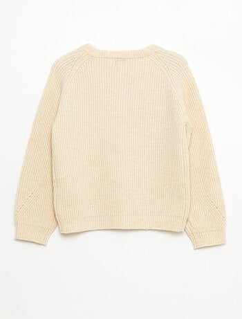 Gilet en maille avec détails perlés