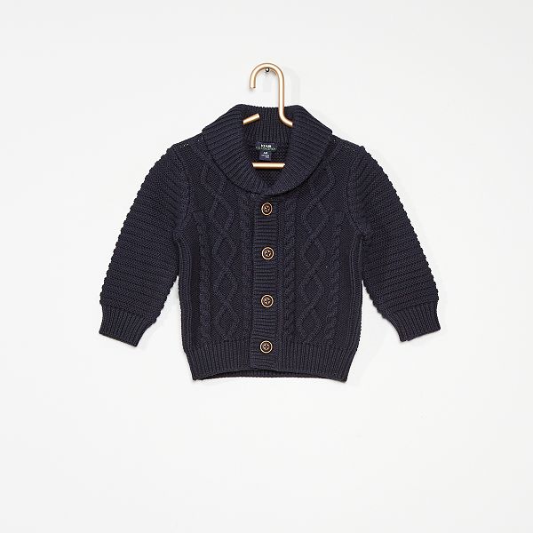 Gilet En Maille Bebe Garcon Bleu Marine Kiabi 12 00