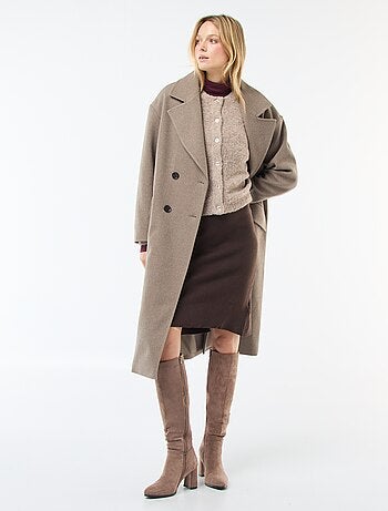 Gilet en maille bouclette