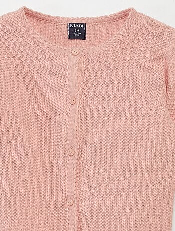 Gilet en maille fantaisie