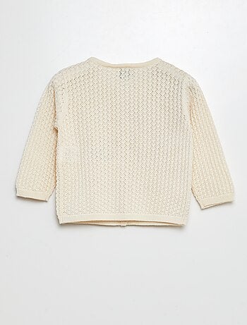 Gilet en maille fantaisiste ajourée