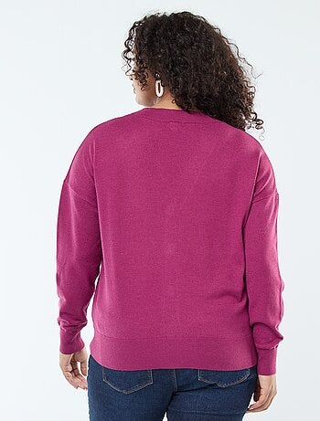 Gilet en maille fine avec ouverture boutonnée