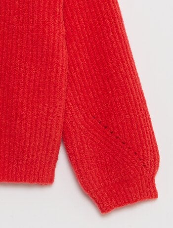 Gilet en maille grosse jauge avec ouverture aimantée - So Easy