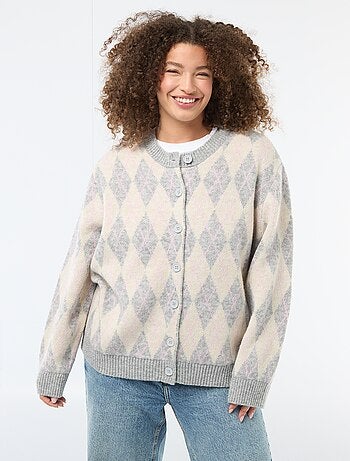 Gilet en maille grosse jauge