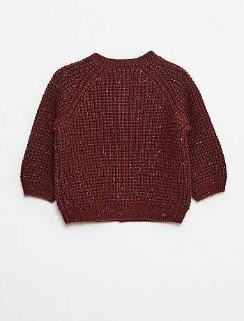 Gilet en maille grosse jauge