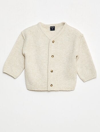 Gilet en maille grosse jauge uni