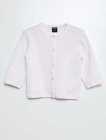 Gilet en maille point mousse