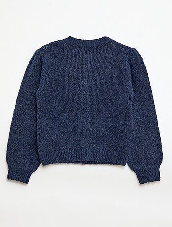 Gilet en maille pointelle