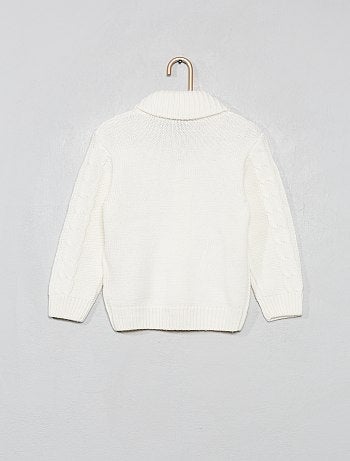 Garçon 0-36 mois - Gilet en maille torsadée - Kiabi