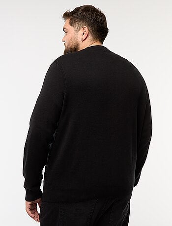 Gilet en maille tricot à ouverture zippée