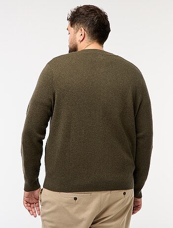 Gilet en maille tricot à ouverture zippée