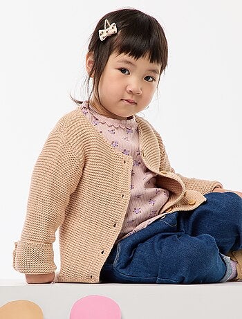 Gilet en point mousse
