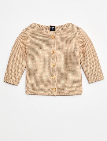 Gilet en point mousse