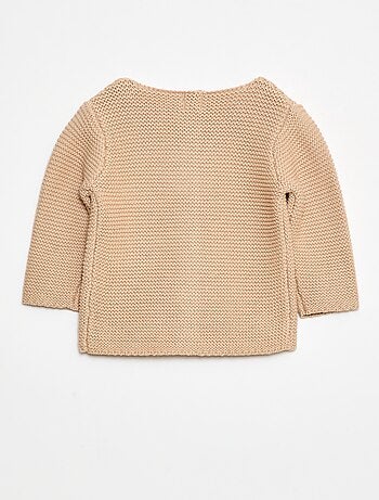 Gilet en point mousse