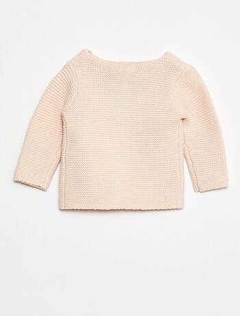 Gilet en point mousse