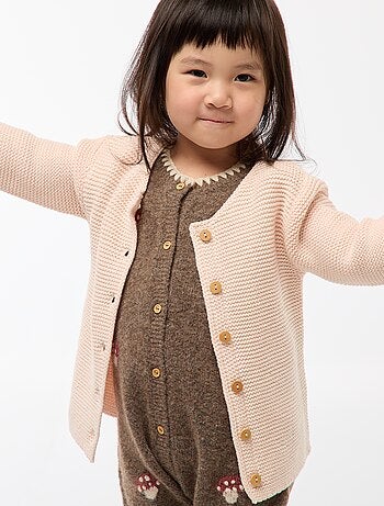 Gilet en point mousse