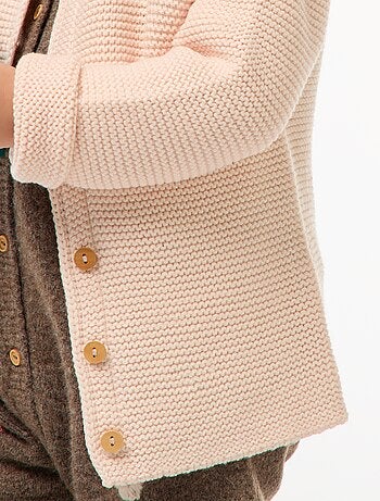 Gilet en point mousse