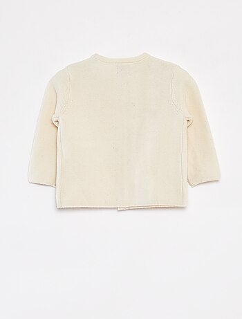 Gilet en tricot avec ouverture boutonnée