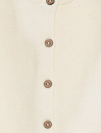 Gilet en tricot avec ouverture boutonnée