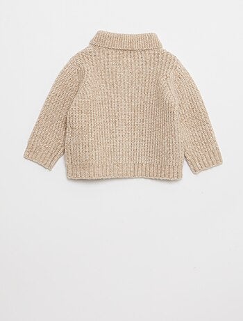 Gilet épais à col châle