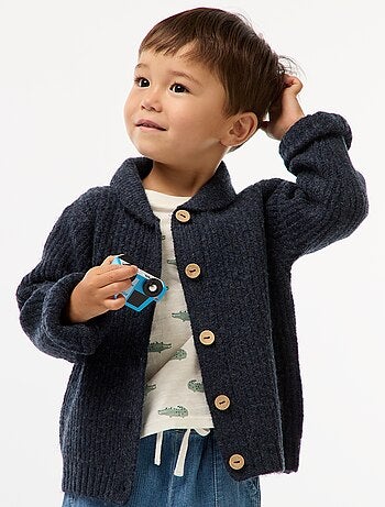 Gilet épais à col châle
