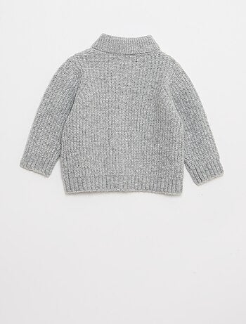Gilet épais à col châle