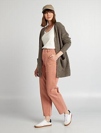 Gilet long avec poches