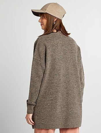 Gilet long avec poches