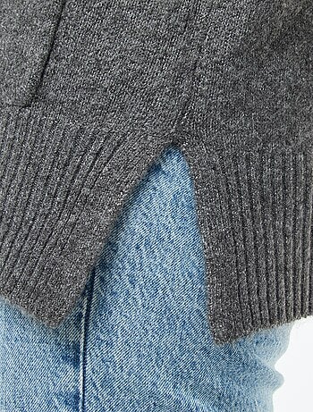 Gilet long boutonné 'Only Carmakoma' avec clous fantaisies