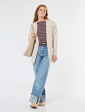 Gilet long ouvert