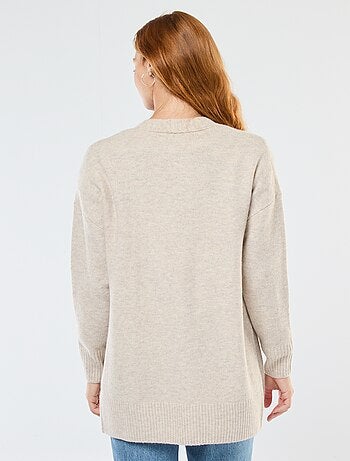 Gilet long ouvert