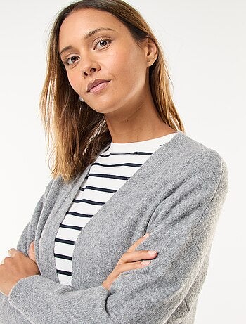 Gilet long ouvert