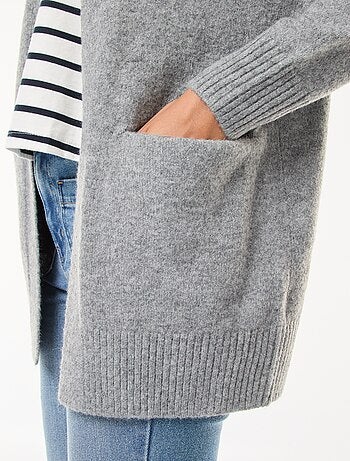 Gilet long ouvert