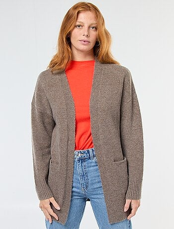 Gilet long ouvert