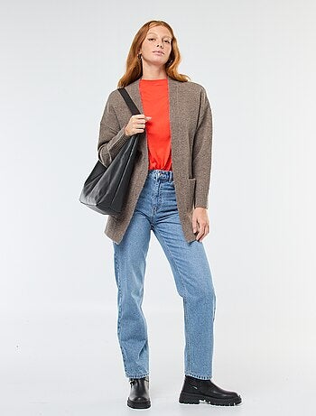 Gilet long ouvert