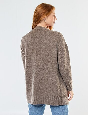 Gilet long ouvert