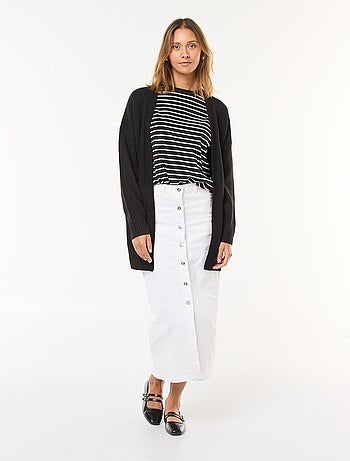 Gilet long ouvert
