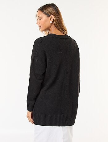Gilet long ouvert