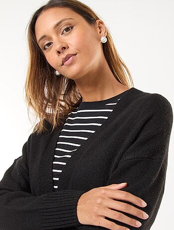 Gilet long ouvert