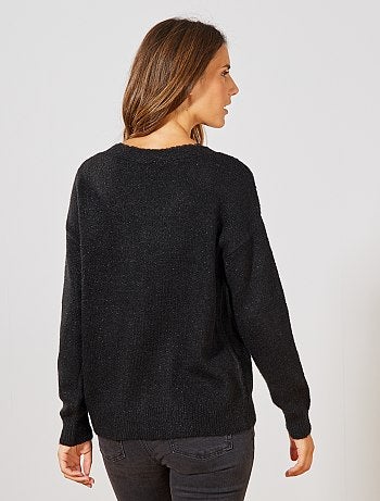 Gilet maille brillante - Kiabi