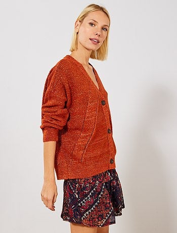 Gilet maille fibre métallique - Kiabi