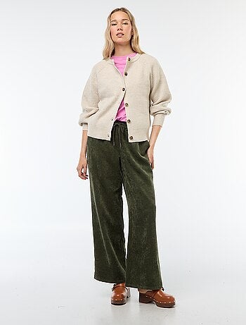 Gilet maille grosse jauge