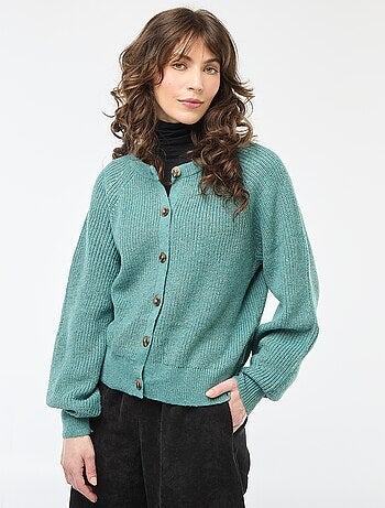 Gilet maille grosse jauge