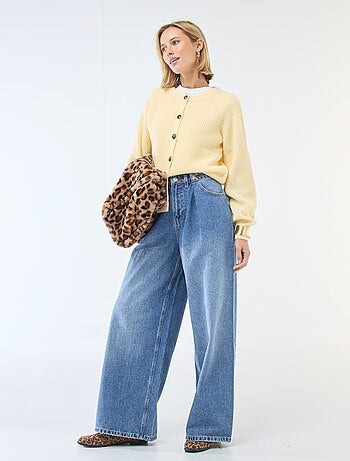 Gilet maille grosse jauge