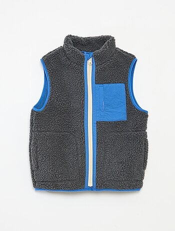 Gilet sans manches avec effet moutonné