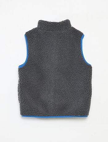 Gilet sans manches avec effet moutonné