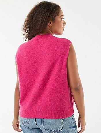 Gilet sans manches boutonné